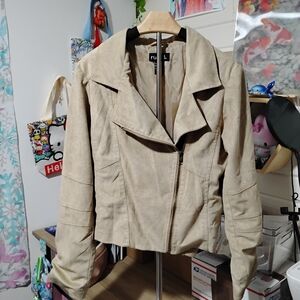 Rue21 Tan Leather Jacket for Women